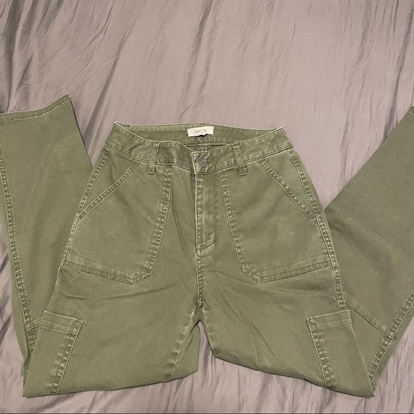 Garage straight leg 7/8 length cargo pants - Picture 1 of 4